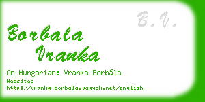 borbala vranka business card